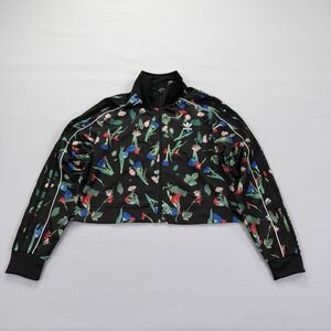 Adidas Track Jacket Bellista Floral Women Size M Floral on Black